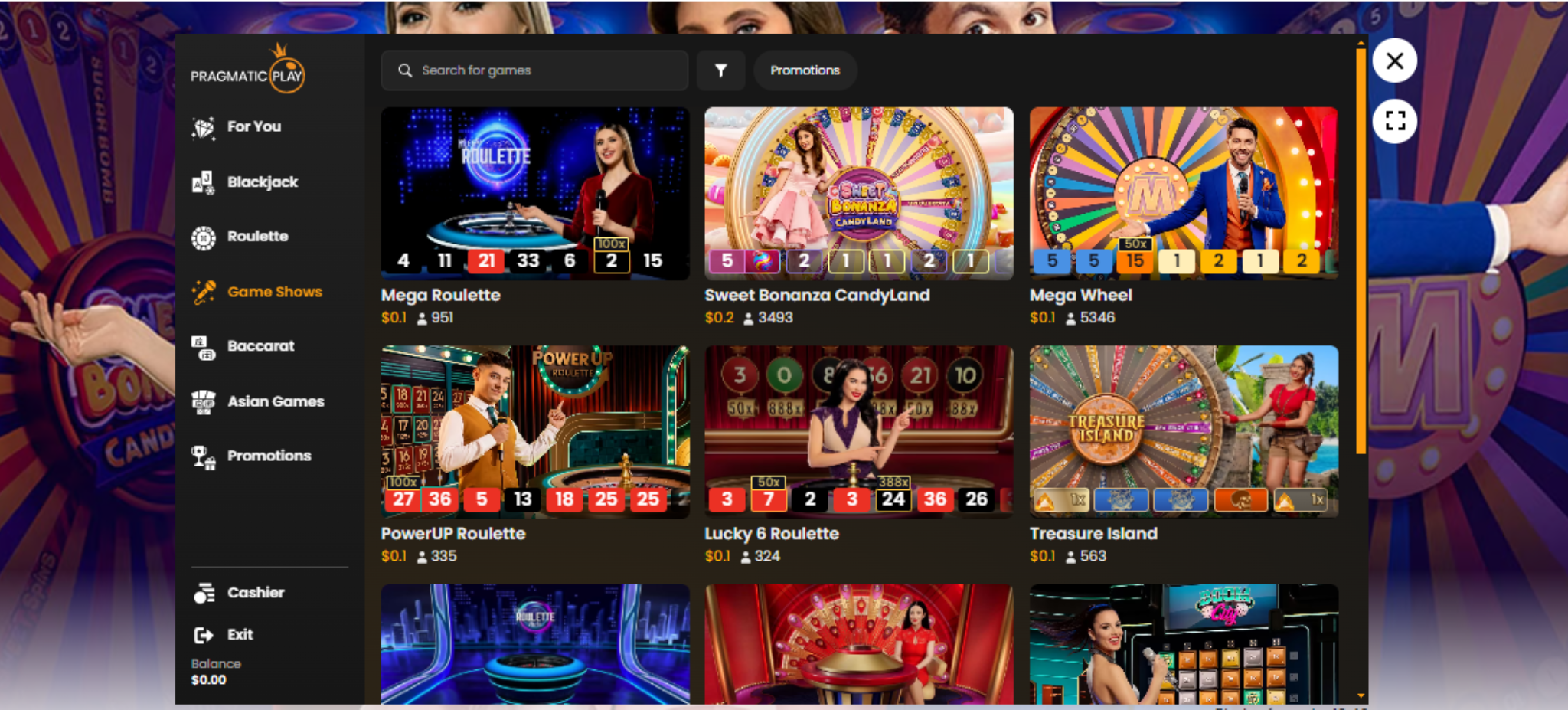 Gameshow Casino Trực Tiếp Tại Bombatic